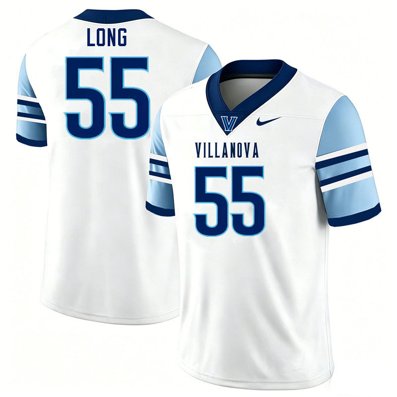 Villanova Wildcats #55 Howie Long College Football Jerseys,Uniforms-White